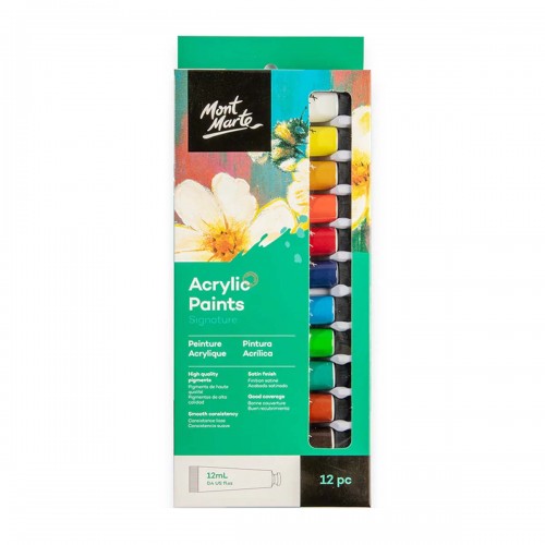 Mont Marte Acrylic Paints 12 Set