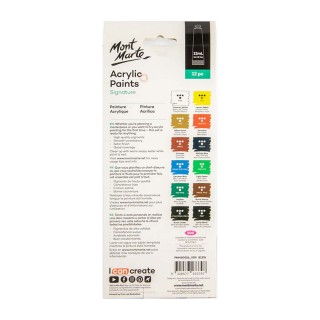 Mont Marte Acrylic Paints 12 Set