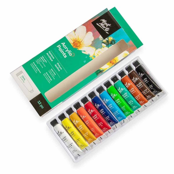 Mont Marte Acrylic Paints 12 Set