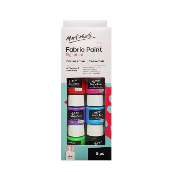 Mont Marte Fabric Paints 8 Set