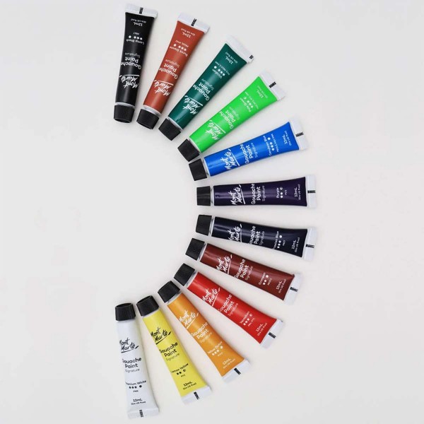 Mont Marte Gouache Paints 12 Set