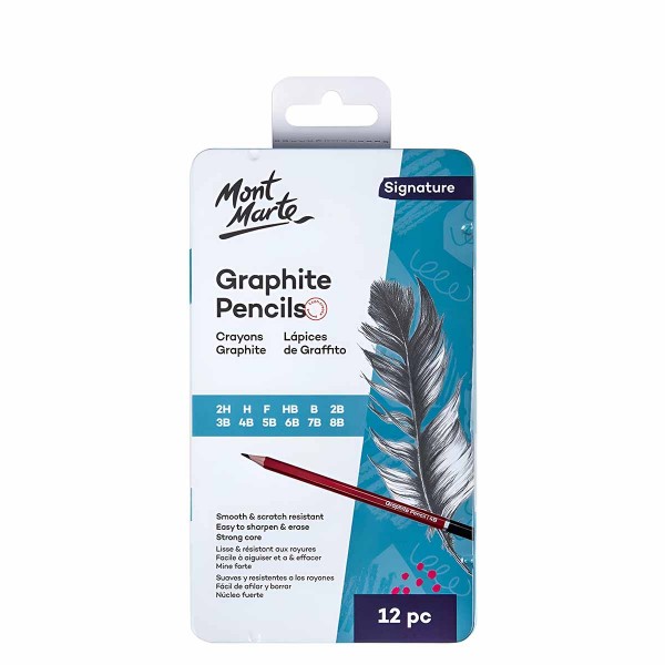 Mont Marte Graphite Pencils Set 12