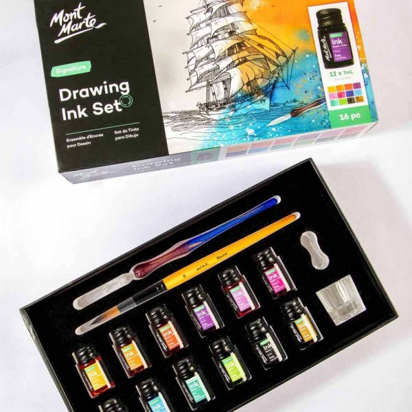 Mont Marte Drawing Ink Set 16