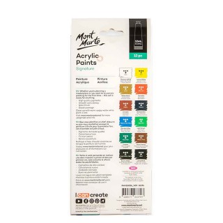 Mont Marte Acrylic Paints Set 12
