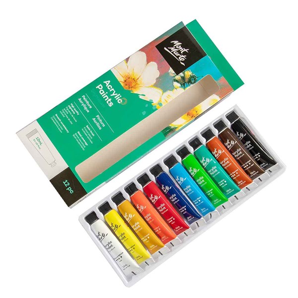 Mont Marte Acrylic Paints Set 12