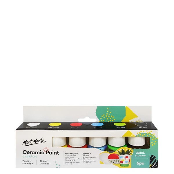 Mont Marte Ceramic Paint Set 6