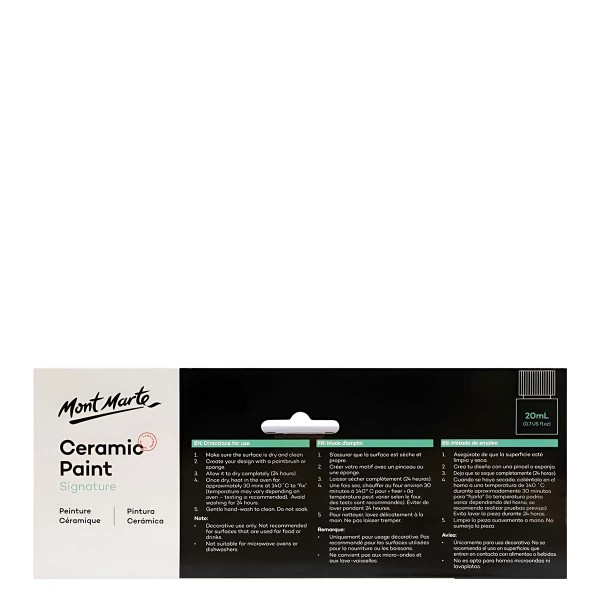 Mont Marte Ceramic Paint Set 6