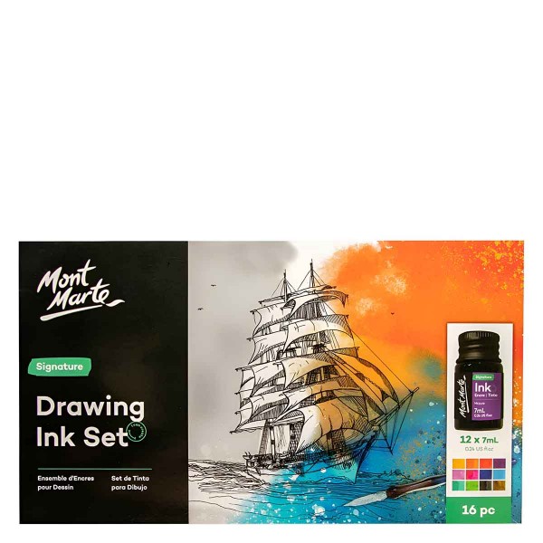 Mont Marte Drawing Ink Set 16