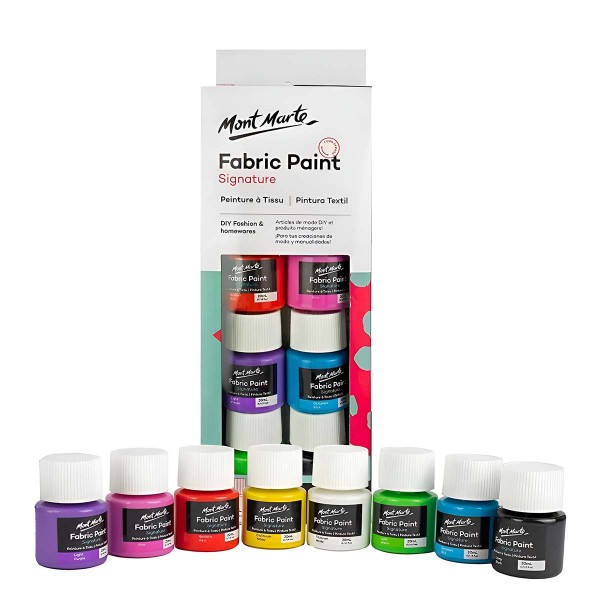 Mont Marte Fabric Paints Set 8