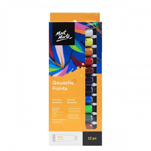 Mont Marte Gouache Paints Set 12