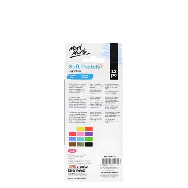 Mont Marte Soft Pastels 12