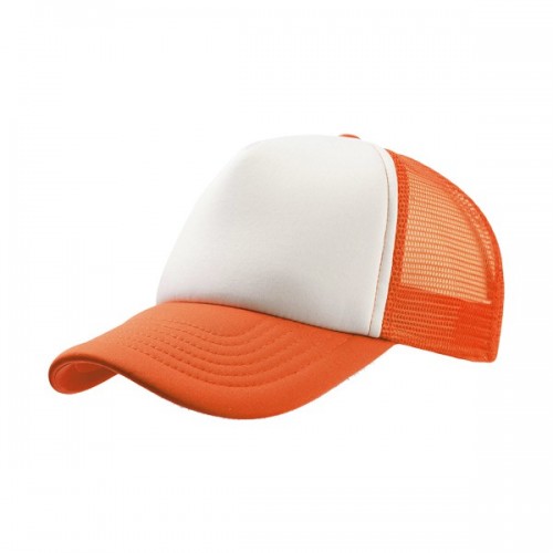 Rapper White/Fluo Orange Hat