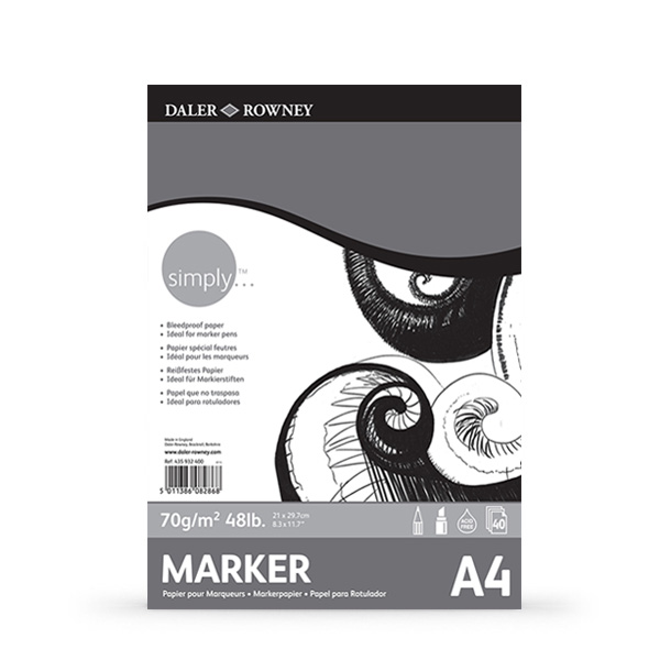 Daler Rowney Simply A4 Marker Pad