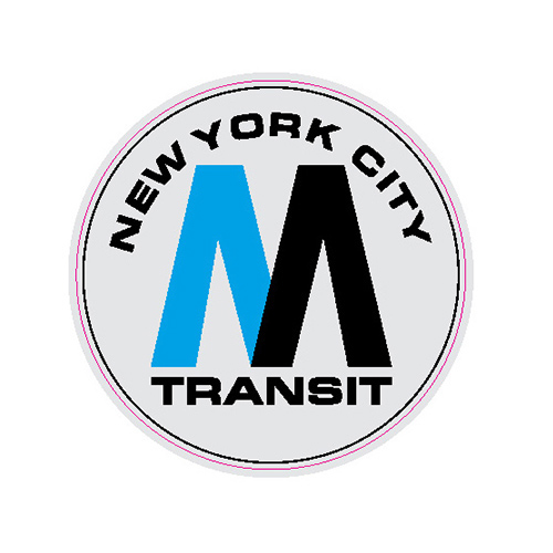 OTR. NYC MTA logo XXL magnet