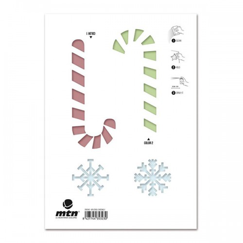 MTN Xmas Snow Flake stencil