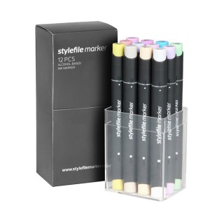 Stylefile Marker Pastel 12 Set