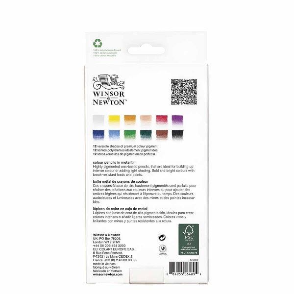 Winsor & Newton Colour Pencils Set 12
