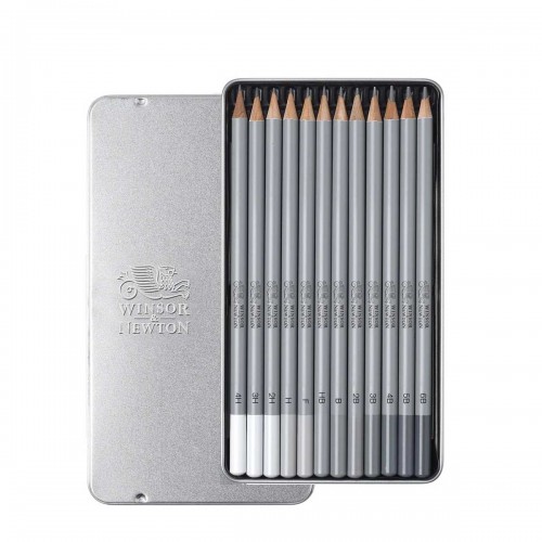 Winsor & Newton Medium Graphite Pencils Set 12