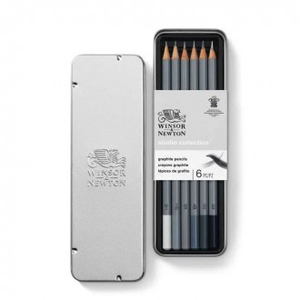 Winsor & Newton Graphite Pencils 6pcs Set 