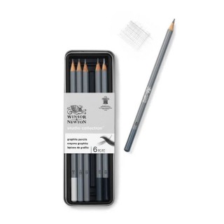 Winsor & Newton Graphite Pencils 6 Set 