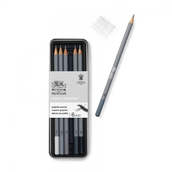 Winsor & Newton Graphite Pencils 6 Set 